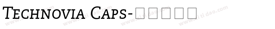 Technovia Caps字体转换